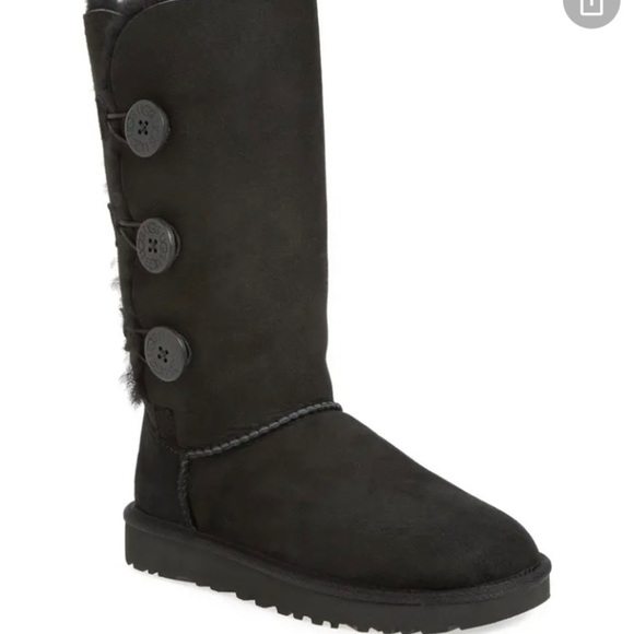 UGG Bailey button boots size 7 black - Picture 1 of 15